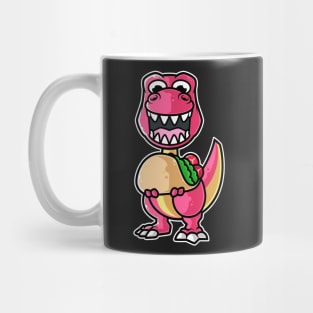 Dinosaur Tyrannosaurus Taco Kawaii Neko Anime Mexican food product Mug